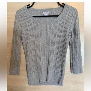 Alfred Sung sweater size XS grey knit